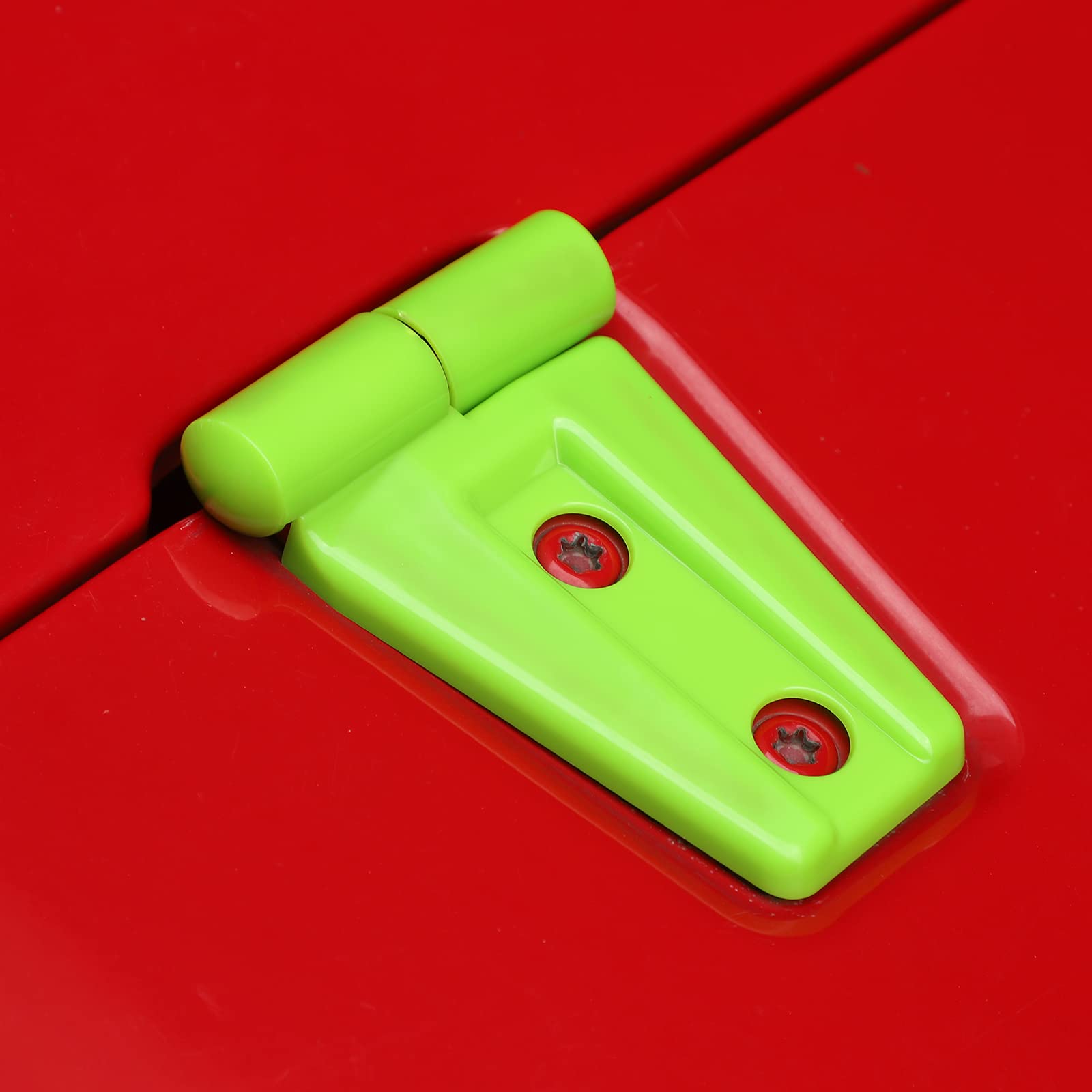 2PCS Hood Hinge Cover Trim Accessories for Jeep Wrangler JK JKU Sport Rubicon Sahara & Unlimited 2007-2018 - Durable Green Exterior Protection - Perfect for Off-Roading, Car Shows & Daily Driving