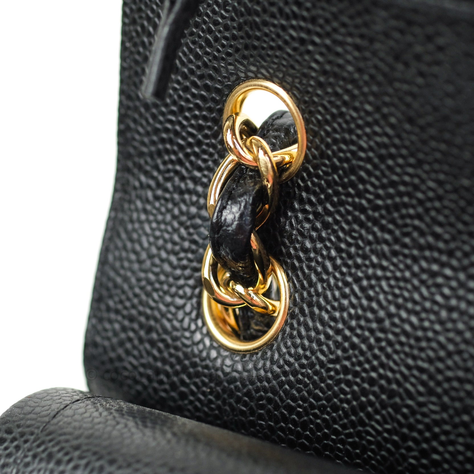 Chanel Classic Jumbo Double Flap Bag in Black Caviar Leather with Gold Hardware - Luxury Designer Handbag for Women, Perfect for Evening Events & Special Occasions