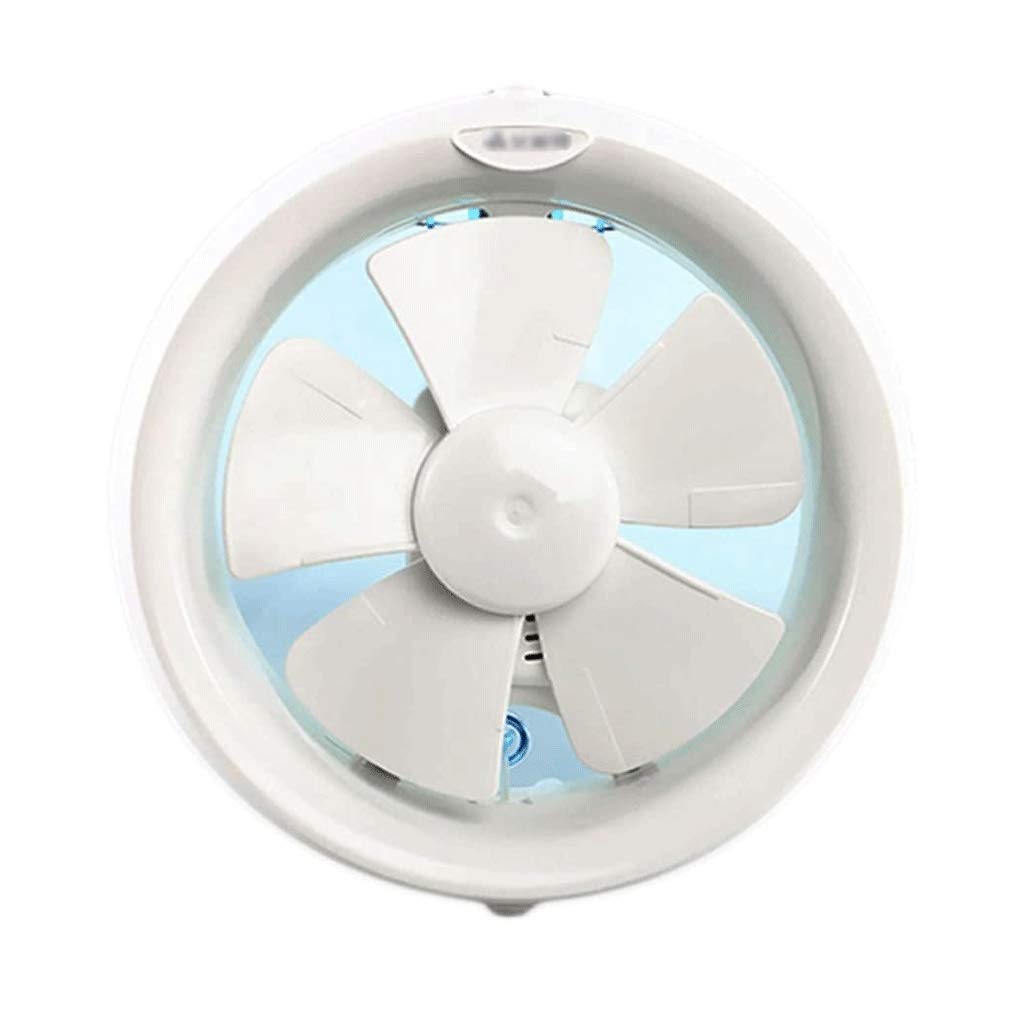JHHDP White Square Through-The-Wall Ventilation Fan - Plastic Exhaust Fan with Vertical Discharge for Home, Garage & Utility Room Air Circulation