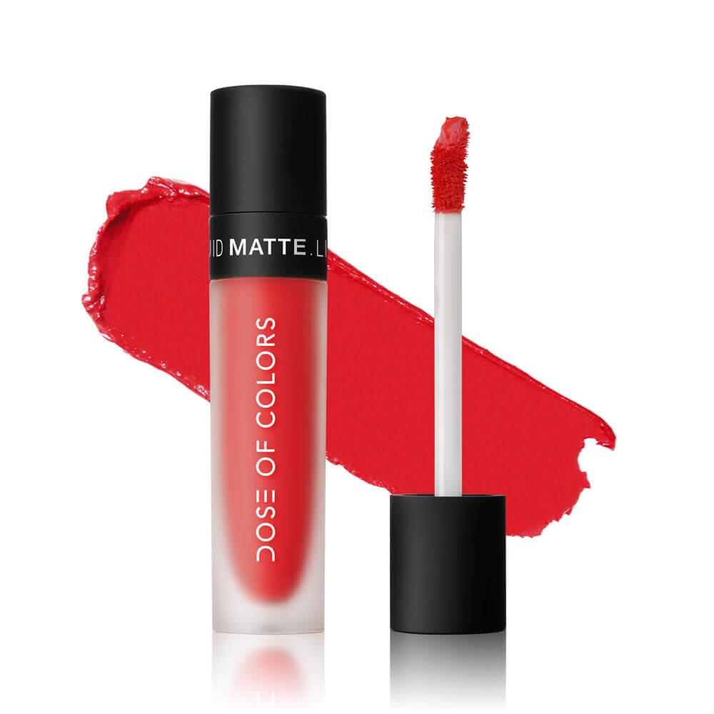 Dose of Colors Liquid Matte Lipstick - Long Lasting, Vegan & Cruelty Free - Perfect for Parties, Dates & Everyday Wear