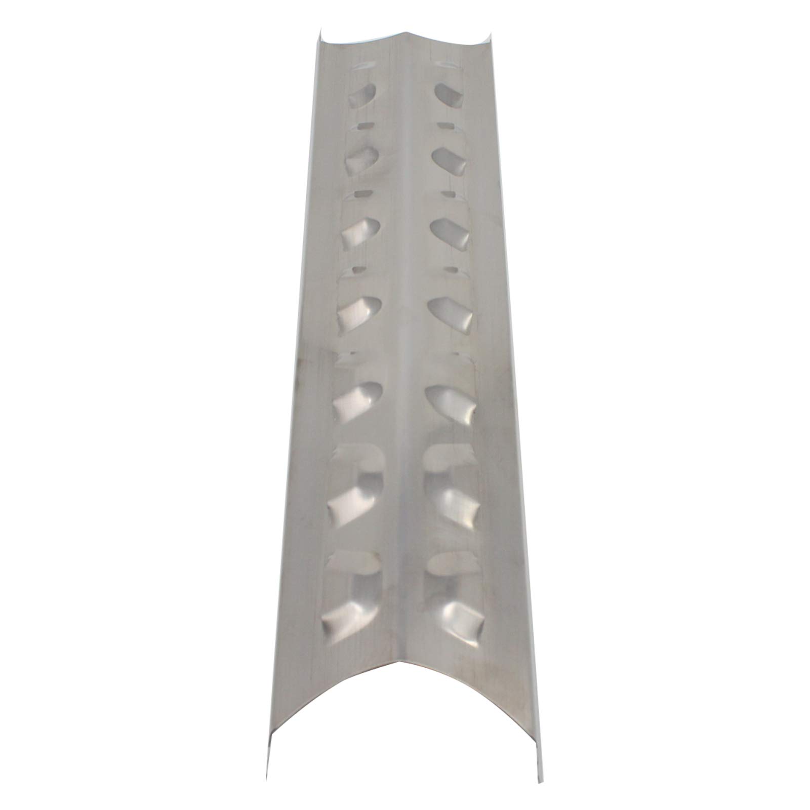 3-Pack Stainless Steel BBQ Grill Heat Shield Plate Tent Replacement Parts for Brinkmann 810-8410-S - Compatible with Barbeque Flame Tamer, Guard, Deflector, Flavorizer Bar & Burner Cover - Perfect for Outdoor Grilling, Backyard BBQ Parties & Camping Cooking