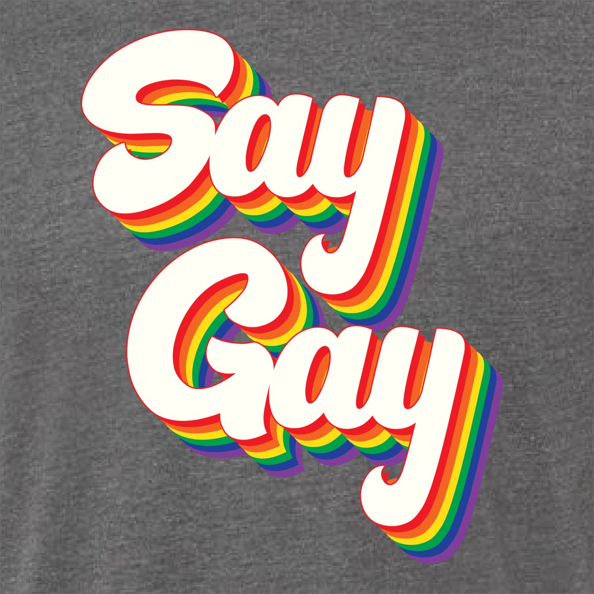 Retro Vintage Rainbow LGBT Pride Men's Premium Tri-Blend T-Shirt - Gay Rights & Equality Support - Perfect for Pride Parades, LGBTQ Events & Casual Wear