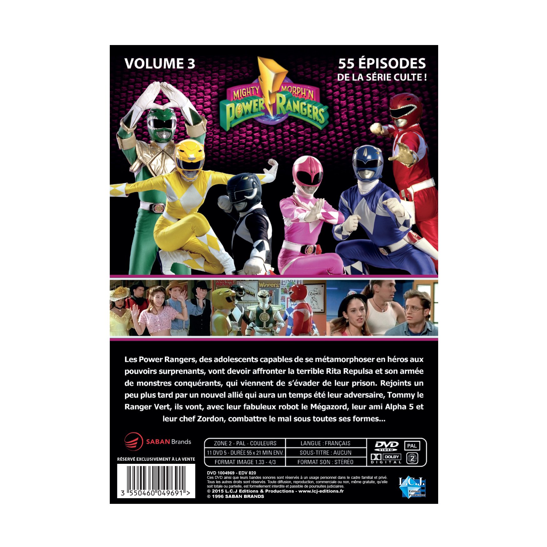 Power Rangers Mighty Morphin Vol 3 - Action Figure Collectible Set for Kids & Adults | Perfect for Display, Play & Nostalgic Gift Giving