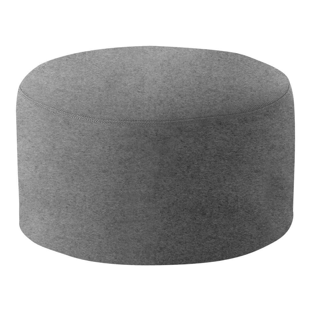 Softline Drum Pouf Ottoman - Round Footstool with Soft Fabric, Perfect for Living Room, Bedroom, or Nursery - Versatile Seating & Footrest for Home Decor