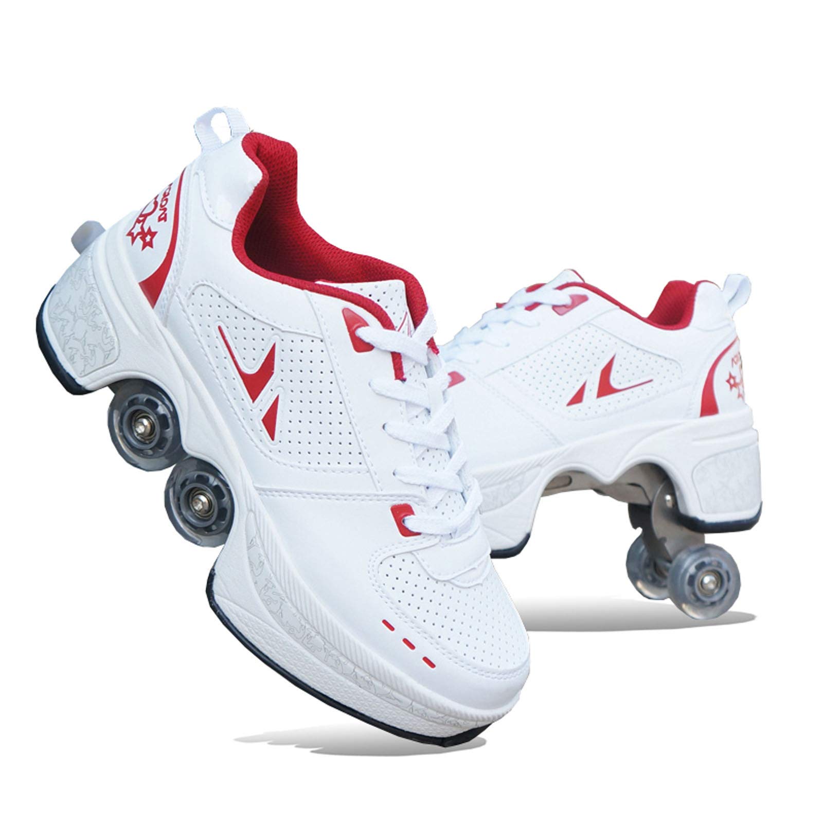 Women's Roller Skates for Adults - Outdoor Quad Roller Shoes with Wheels for Women - Perfect for Fitness, Recreation & Roller Rink Fun