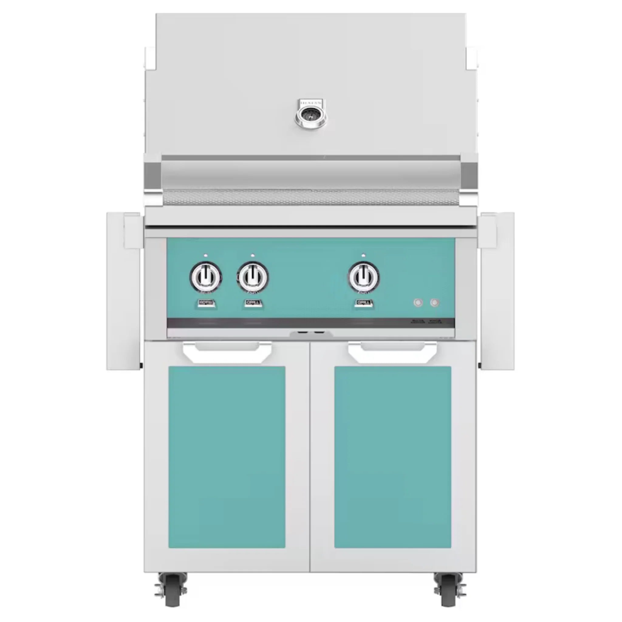 Hestan 30-Inch Freestanding Gas Grill with Double Access Doors - GBR30 GCD30 - Perfect for Outdoor Cooking, Backyard BBQs, and Patio Entertaining