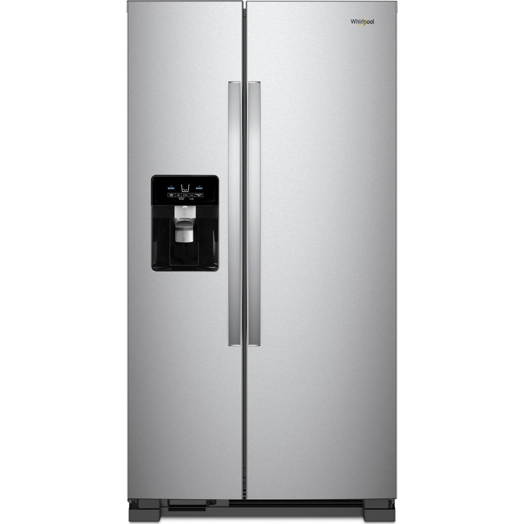 Whirlpool WRS335SDHM 25.5 Cu. Ft. Side by Side Refrigerator - Monochromatic Stainless Steel, Energy Star Certified, Perfect for Modern Kitchens & Open Floor Plans