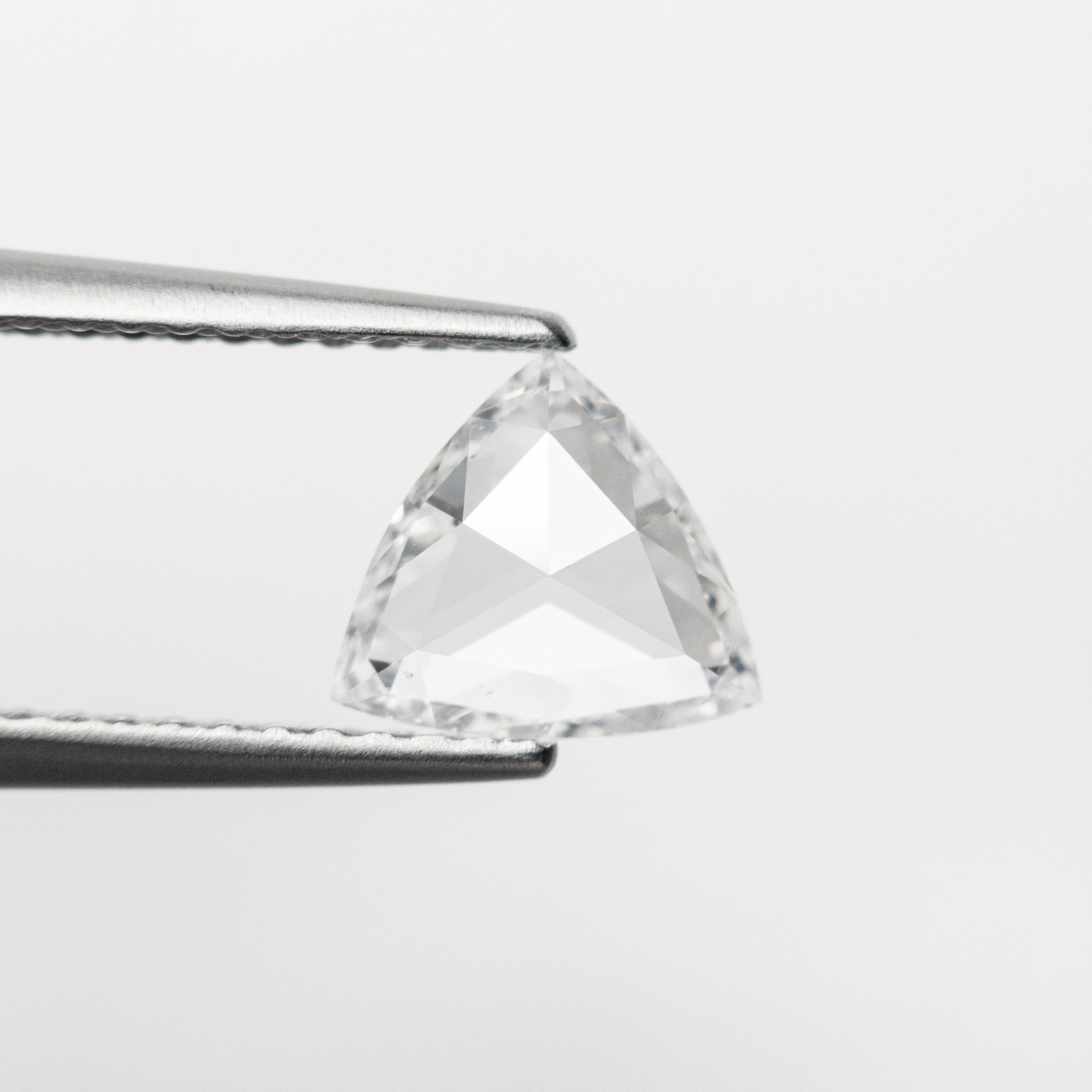 0.72ct F Color SI1 Clarity Trillion Rose Cut Loose Diamond 6.68x7.38x1.96mm for Engagement Rings & Jewelry Making - USA Stock