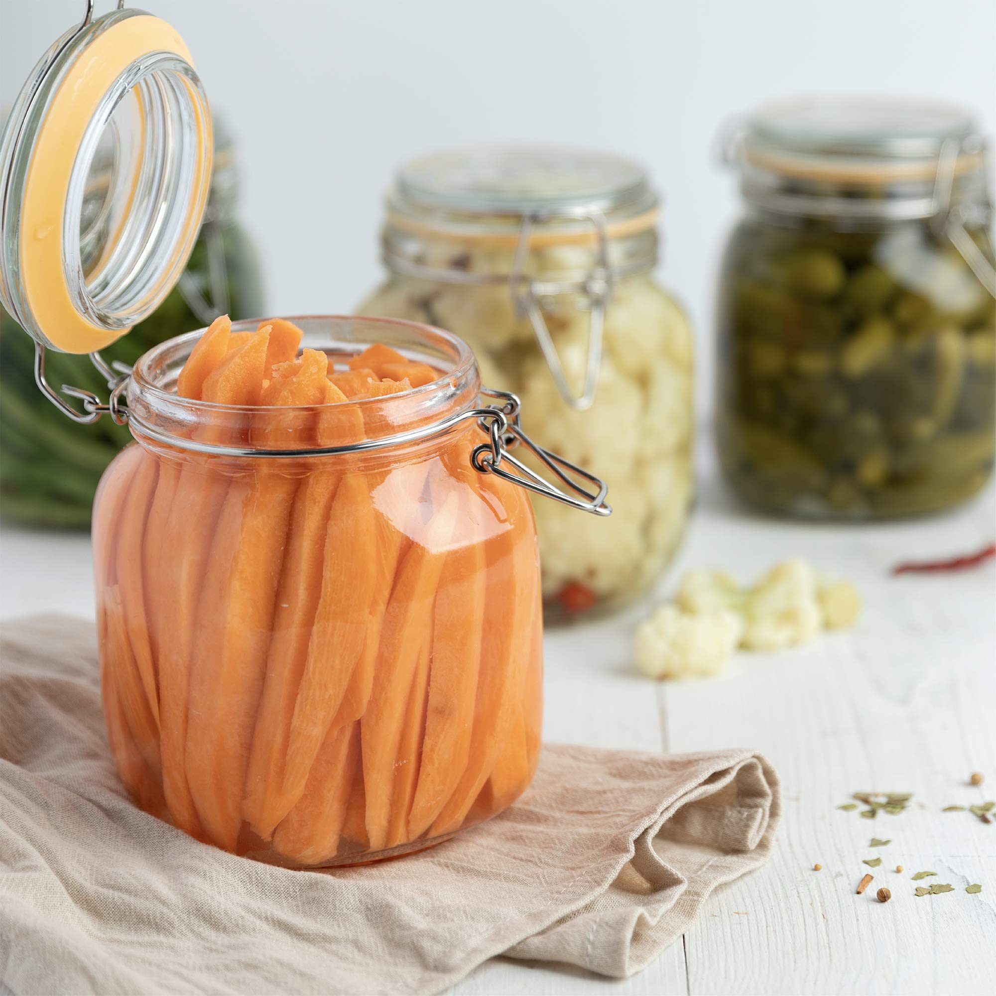 **Galashield 32 oz Glass Jars with Airtight Lids - Leak Proof Food Storage Containers for Kitchen, Pantry & Meal Prep - Ideal for Dry Goods, Spices, Coffee & More**