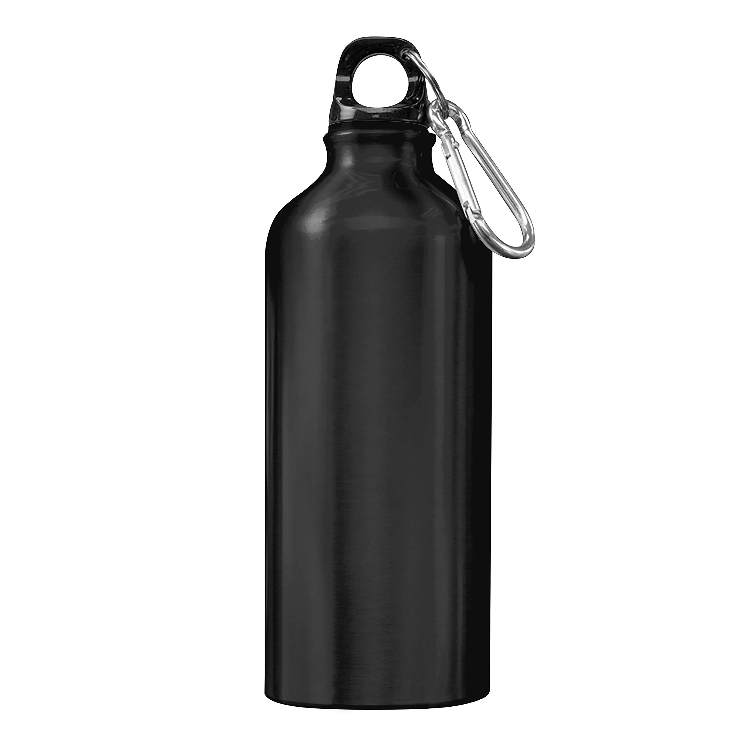 20 oz Aluminum Water Bottles Set of 10 - Bulk Pack Reusable Sports Bottles for Gym, Hiking, Camping & Outdoor Activities - BPA-Free Black Water Bottles for Fitness, Work & Travel