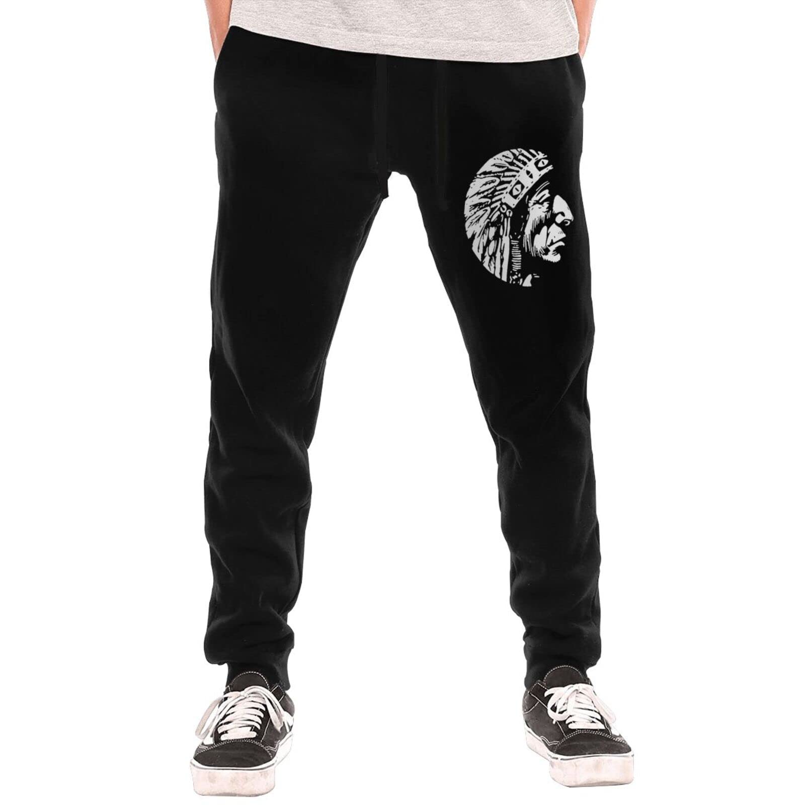 Native American Men's Casual Loose Lightweight Sweatpants - Comfortable Lounge Pants for Home, Yoga, and Outdoor Activities