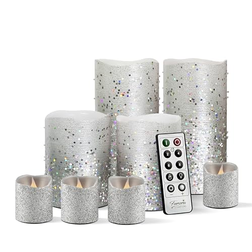 Silver Glittery