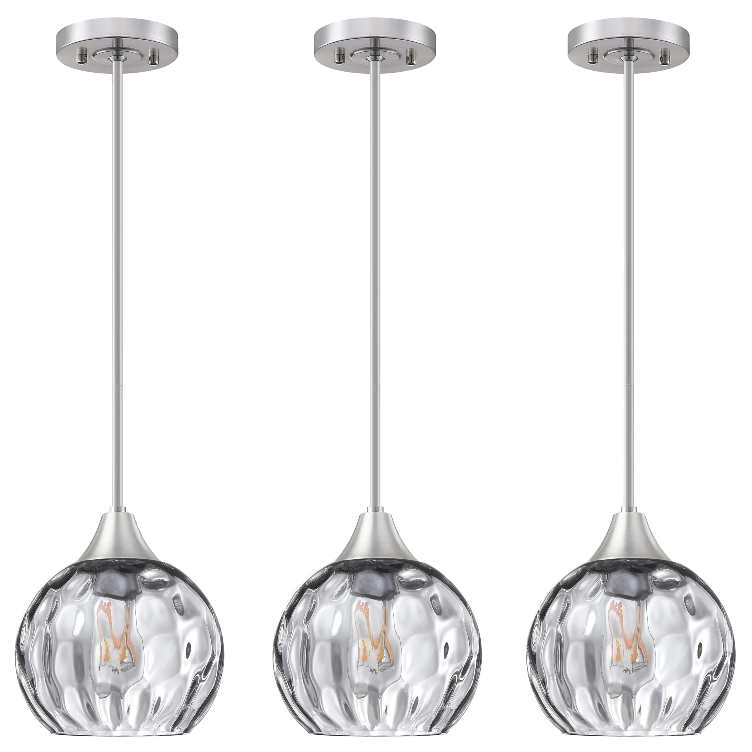 3 Pack Modern Farmhouse Pendant Lights - 6.3