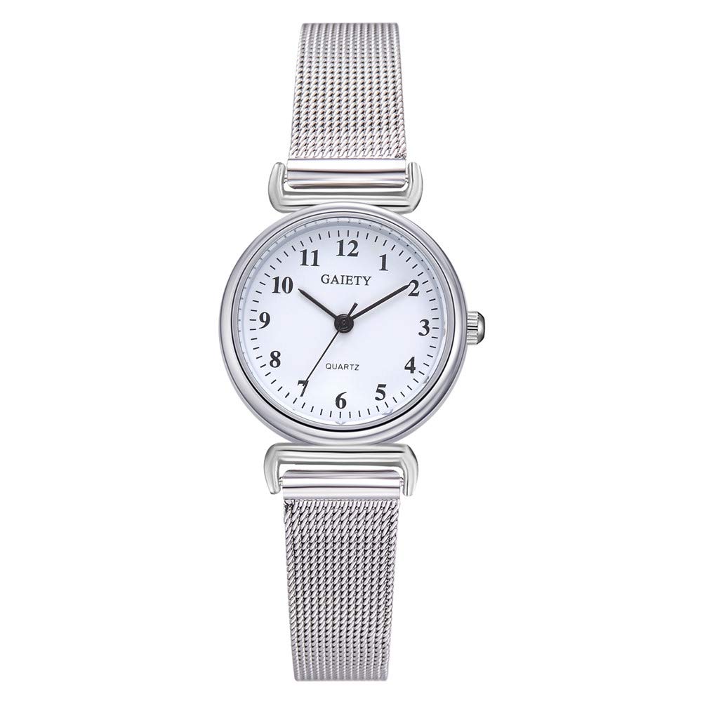 Elegant Women's Casual Mesh Watch with Quartz Movement - Black Analog Wristwatch with Adjustable Strap | Perfect for Office, Daily Wear & Fashion Accessories