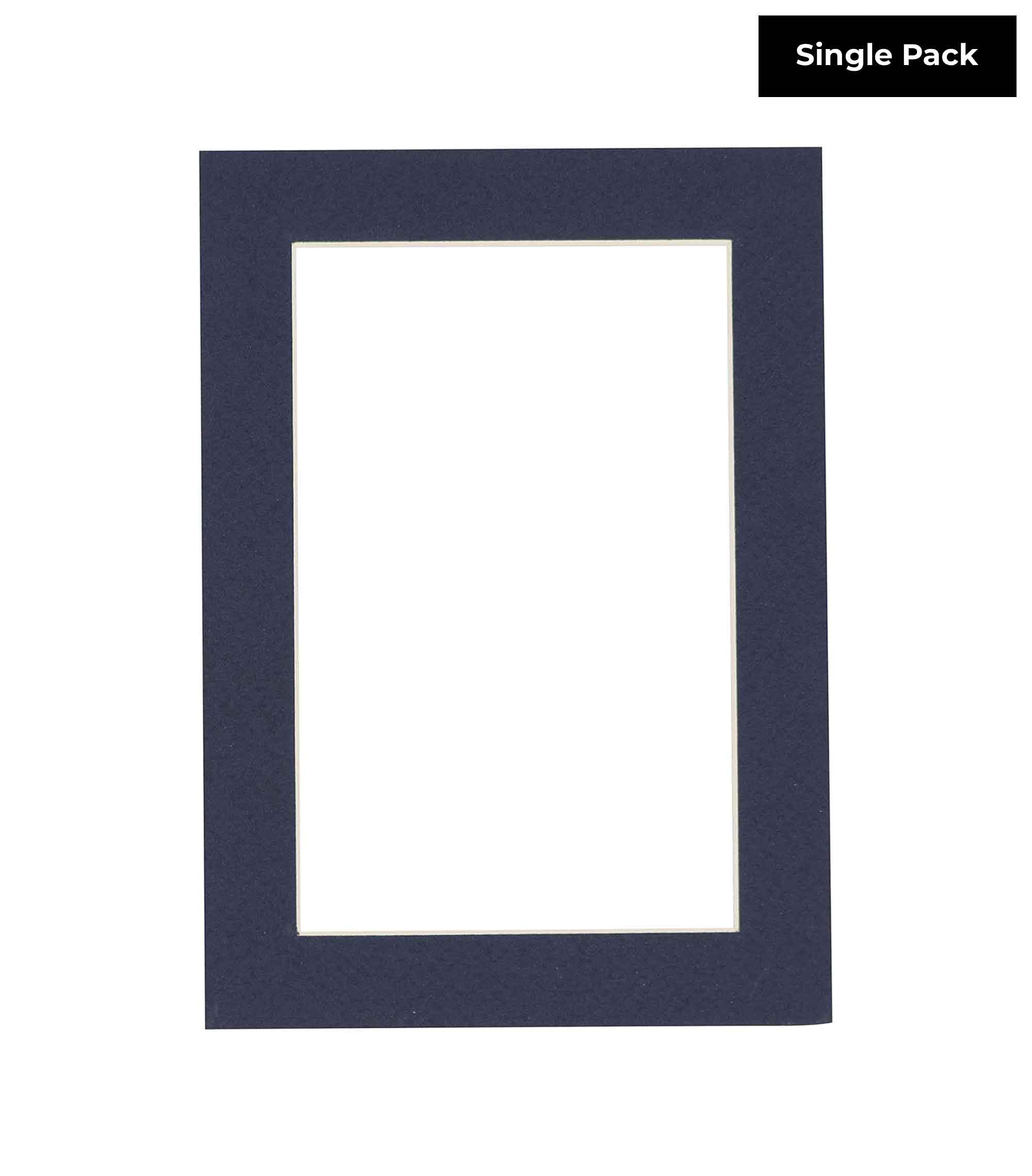 20x24 Inch Navy Blue Acid-Free Picture Mat - Precut Bevel Cut Matboard for 16x20 Photos & Artwork - Perfect for Framing, Scrapbooking, and Home Decor Display