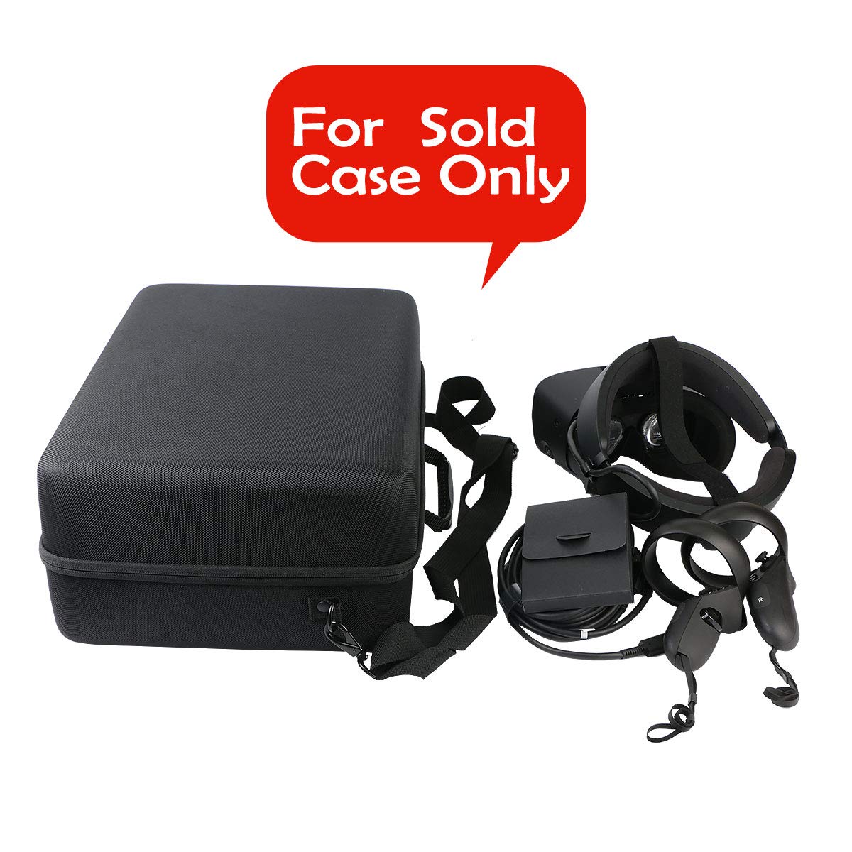 Khanka Durable Hard Travel Case for Oculus Rift S VR Headset - Protective Storage for PC-Powered VR Gaming Accessories (Includes Net) - Perfect for Travel, Storage & VR Gaming Setups
