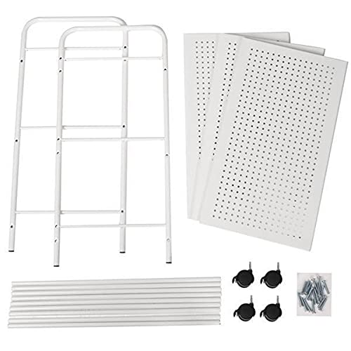 Yaheetech 3-Tier Rolling Utility Cart - White Metal Kitchen Storage Organizer with Wheels for Pantry, Bathroom, Bedroom, Office & Laundry Room | Space-Saving Mobile Storage Solution for Small Spaces