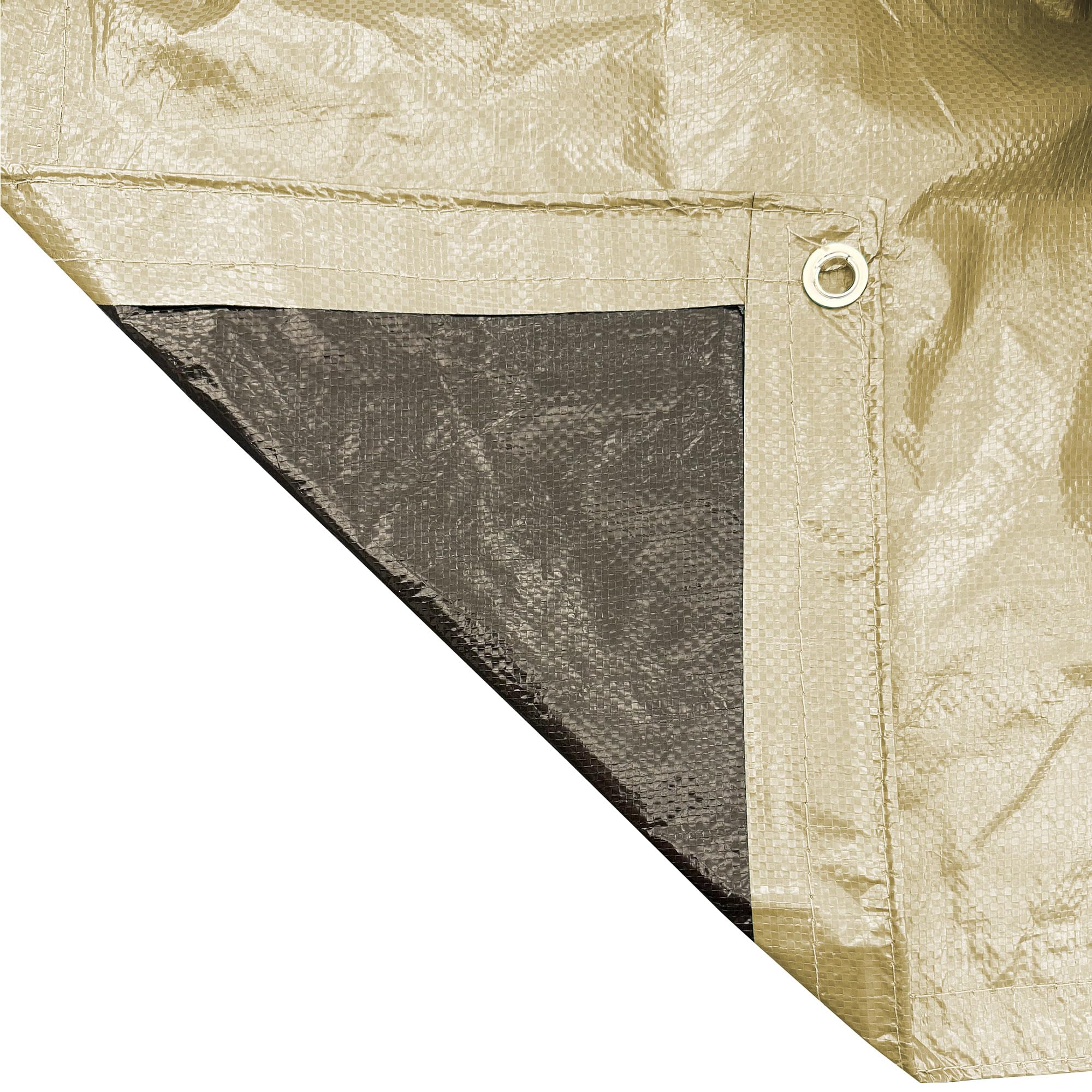 Doheny’s Heavy-Duty Winter Pool Covers for Above Ground Pools | 12' x 24' Oval Solid Super Tan | Tear-Resistant Commercial-Grade Material | Affordable Protection for Winter Season | Perfect for Snow, Leaves & Debris Protection