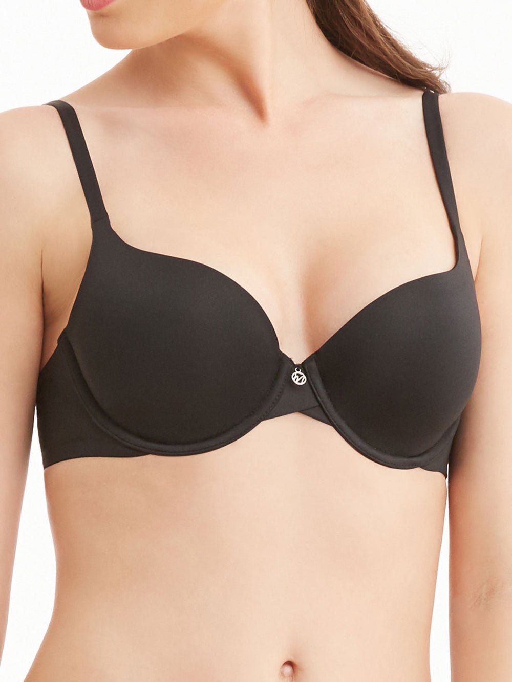 Montelle Pure Demi Cup T-Shirt Bra - Comfortable Wireless Lace Underwire Bra for Women, Perfect for Everyday Wear & Special Occasions