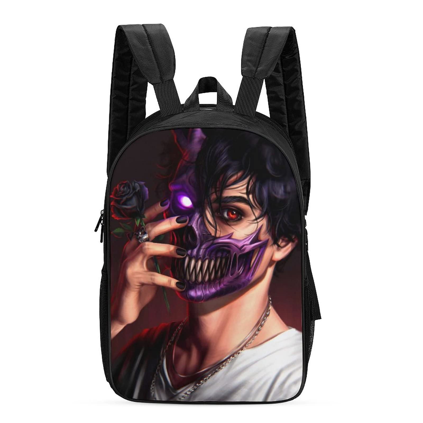 Corpse Husband Backpack - Double-Sided Dual-Use Laptop Backpack for Work & Travel (Fits 17 Inch Laptop) - Perfect for School, Office, Commuting & Gaming Conventions