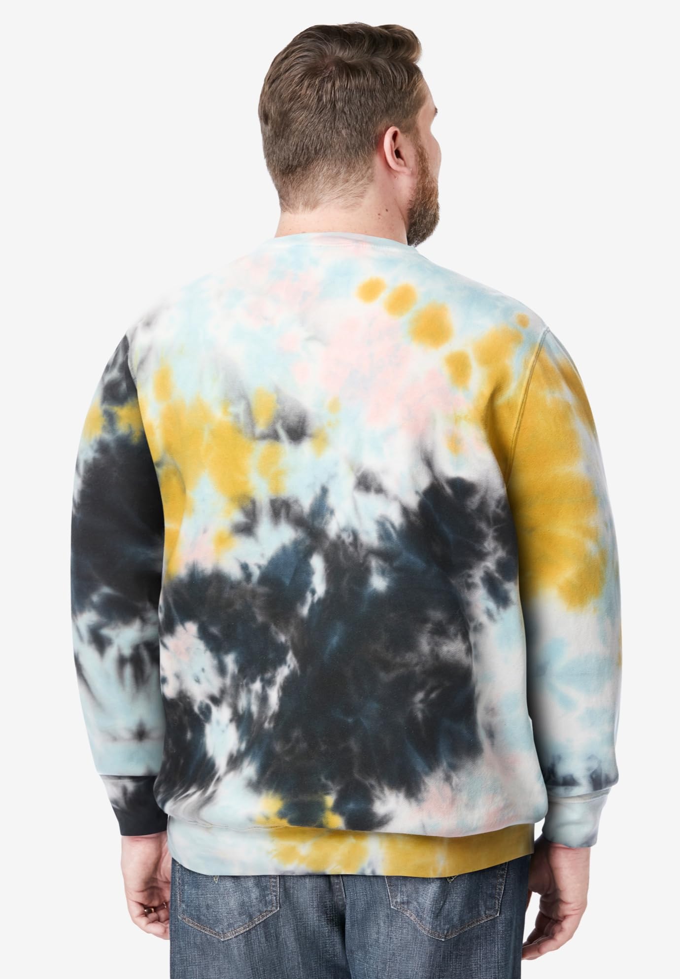 KingSize Men's Big & Tall Fleece Crewneck Sweatshirt - Soft & Comfortable Winter Pullover for Plus Size Men - Perfect for Casual Wear, Outdoor Activities & Layering in Cold Weather