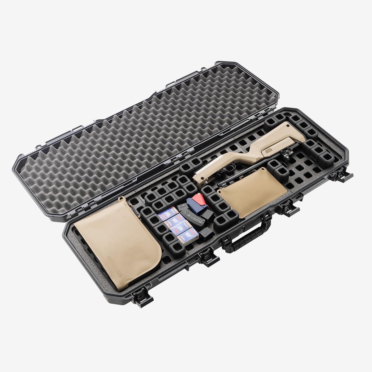 Magpul DAKA Grid Gun Case Organizer - Customizable Foam Insert for Pistol & Rifle Storage - Perfect for Hard Cases, Range Bags & Tactical Gear Organization (Foam Only, Case Not Included) - Ideal for Shooting Range, Hunting Trips & Firearm Transport