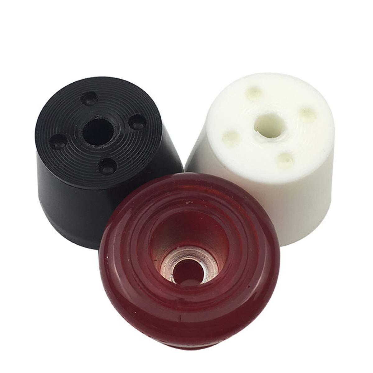 Queenbox Roller Skates Brake 2Pcs - Replacement Wheels & Toe Stops for Roller Skates, White - Perfect for Outdoor Skating, Roller Derby & Rink Use