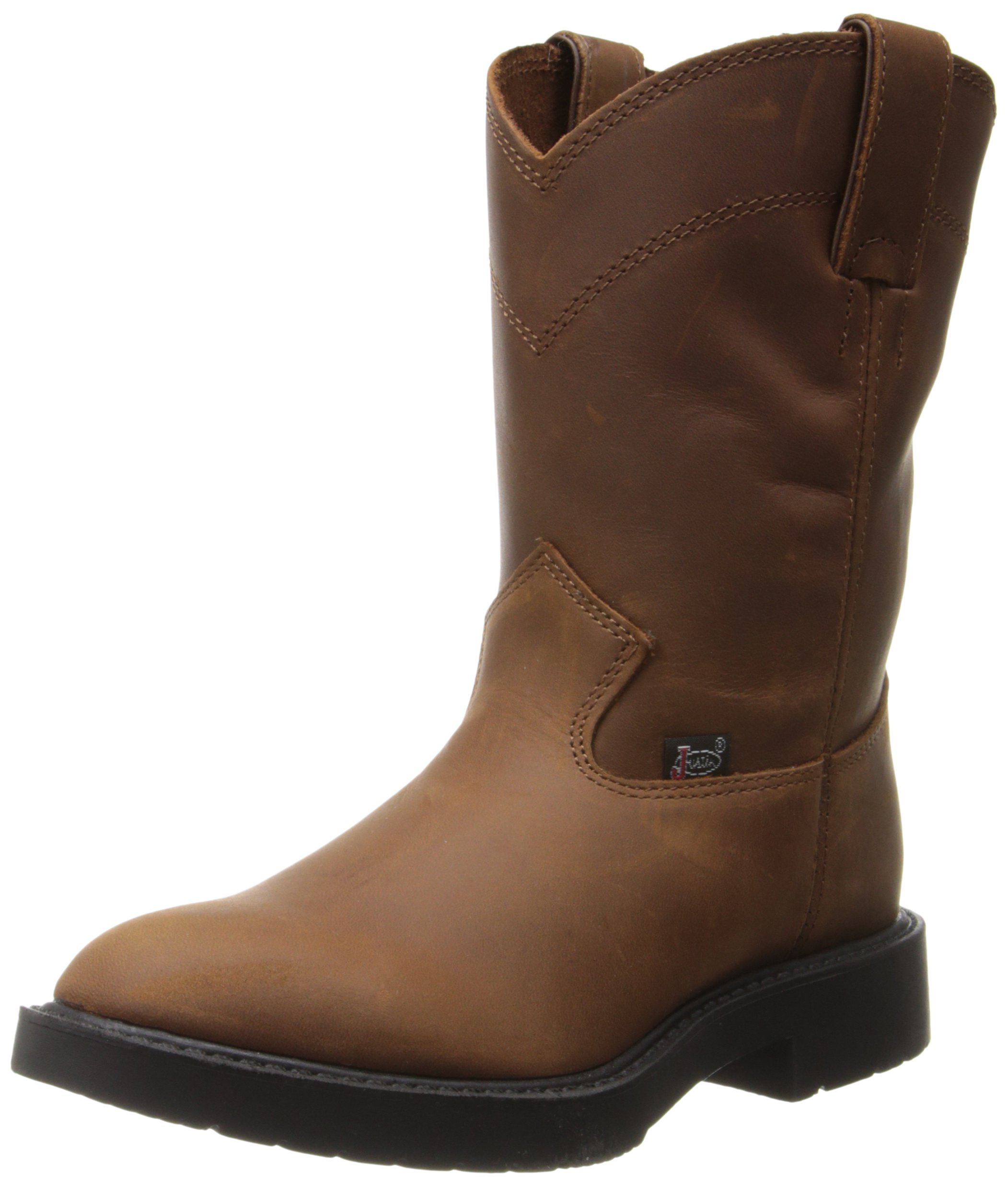 Justin Boots Work Boots for Toddlers & Kids - Durable Leather Safety Boots for Outdoor Play & Farm Activities