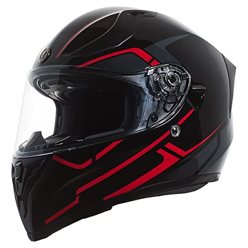 Gloss Black Rush Red