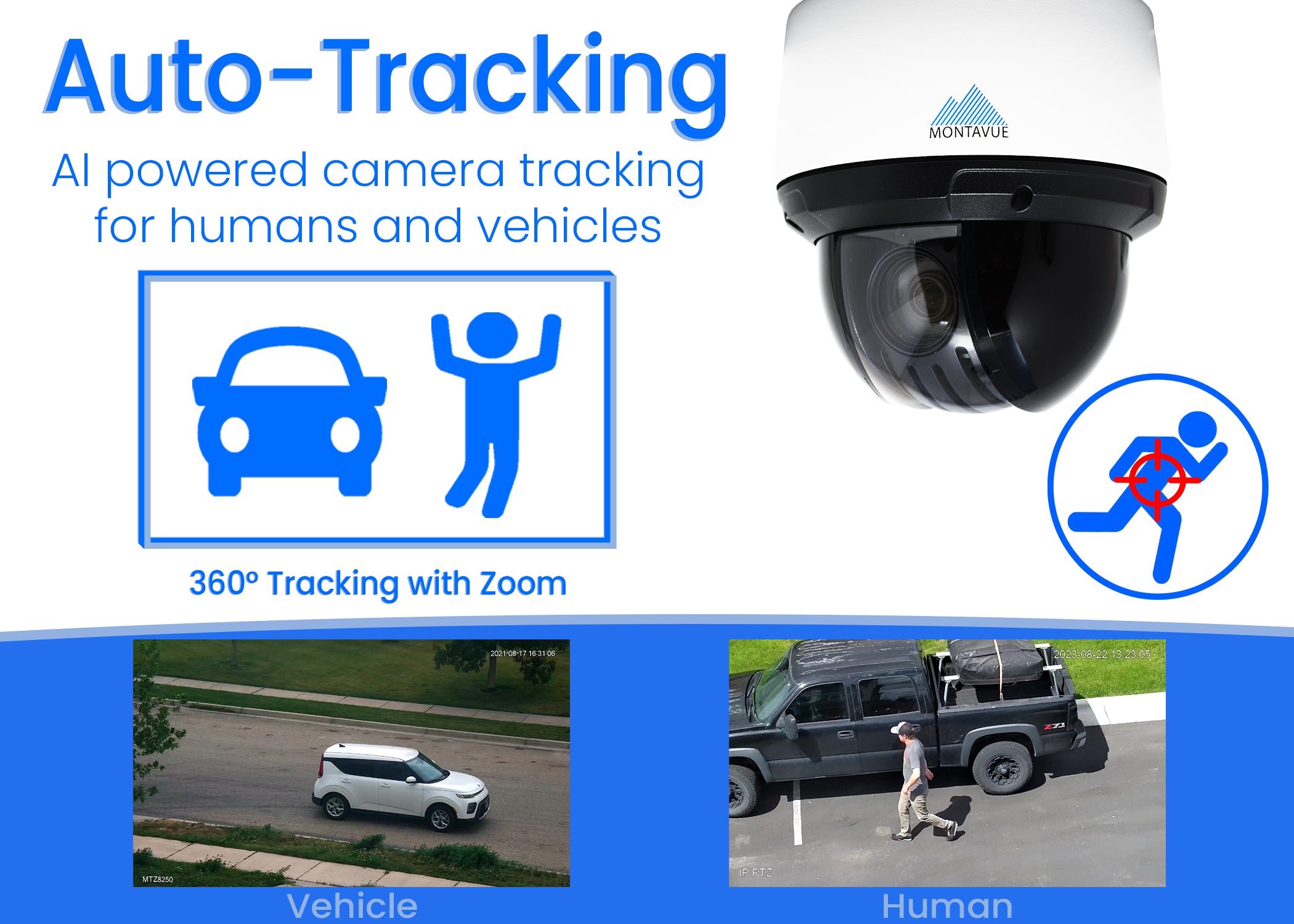 MTZ4250 4MP 2K Auto Tracking PTZ Security Camera with 25x Optical Zoom & SMD 3.0 - Ideal for Home Surveillance, Business Monitoring, and Outdoor Security Systems