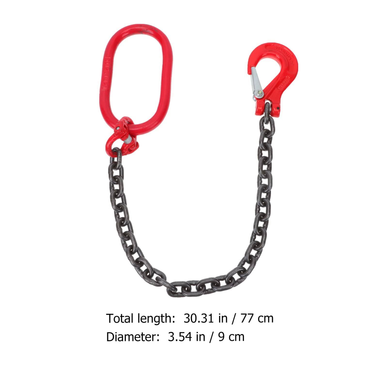 GANAZONO Heavy Duty Lifting Chain Sling with Grab Hooks - 5/16