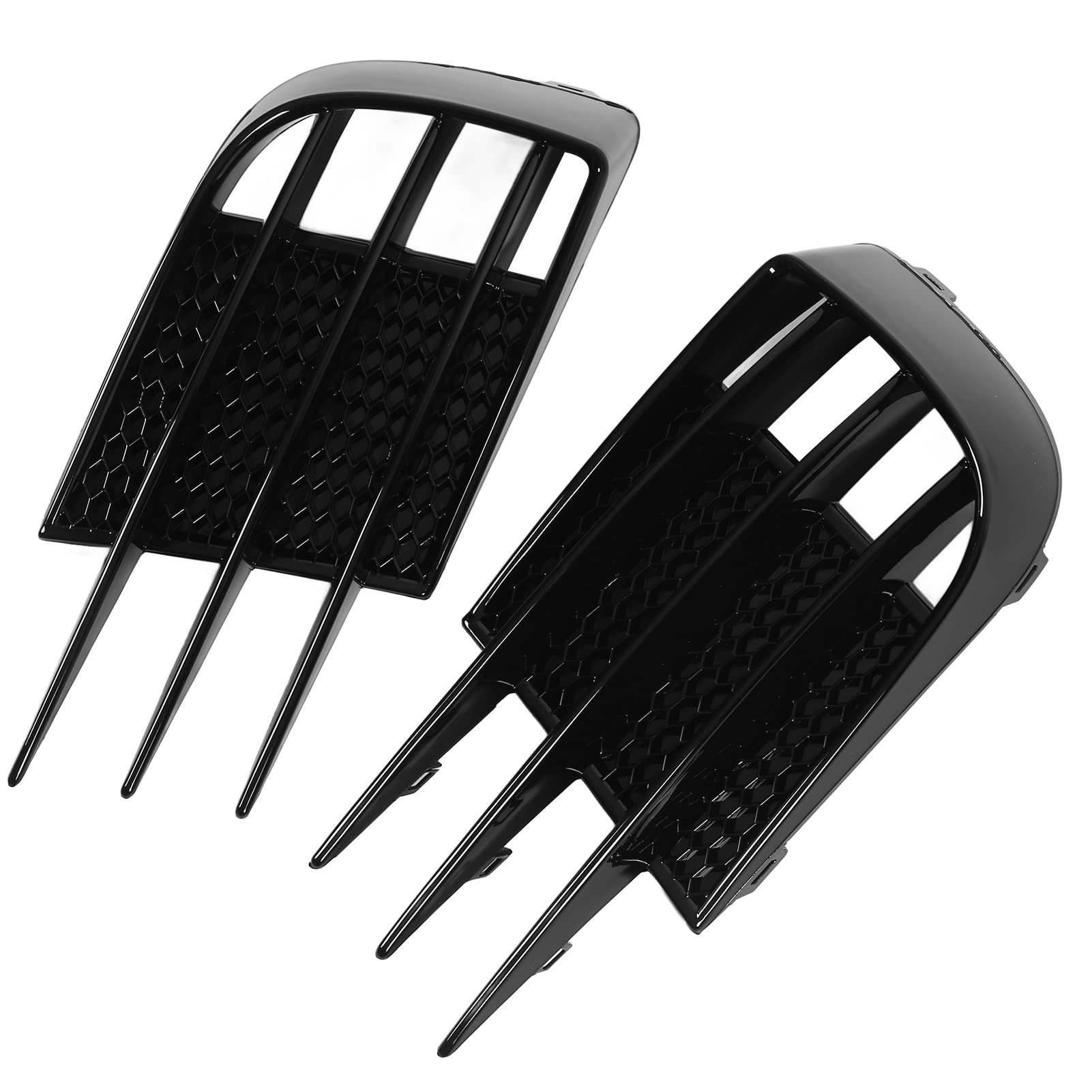Durable ABS Gloss Black Fog Light Grille Cover - Anti-Scratch Car Accessory (1 Pair) | Perfect for Off-Roading, Truck & SUV Protection
