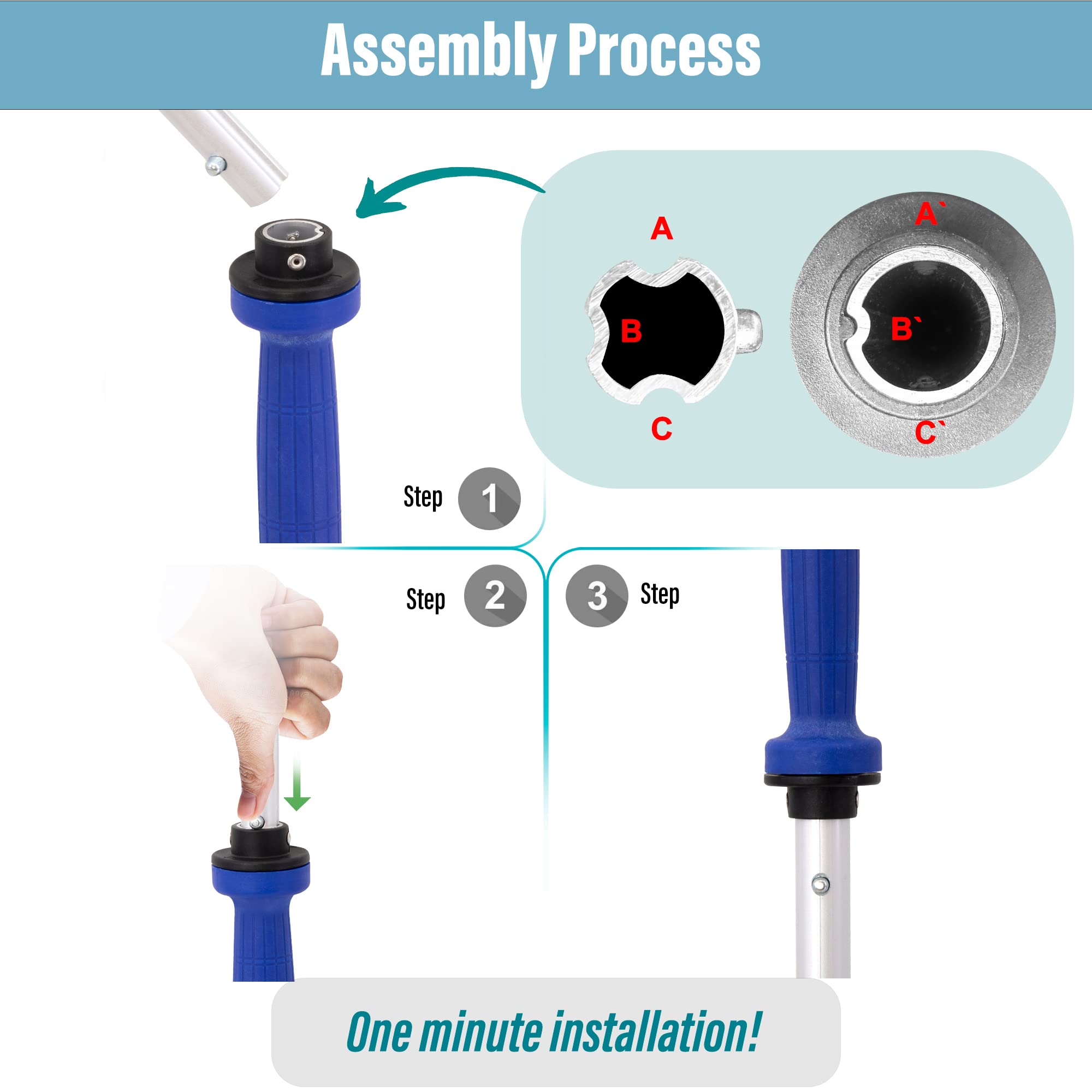 Aluminum Stretch Wrap Dispenser - Heavy Duty 50.5