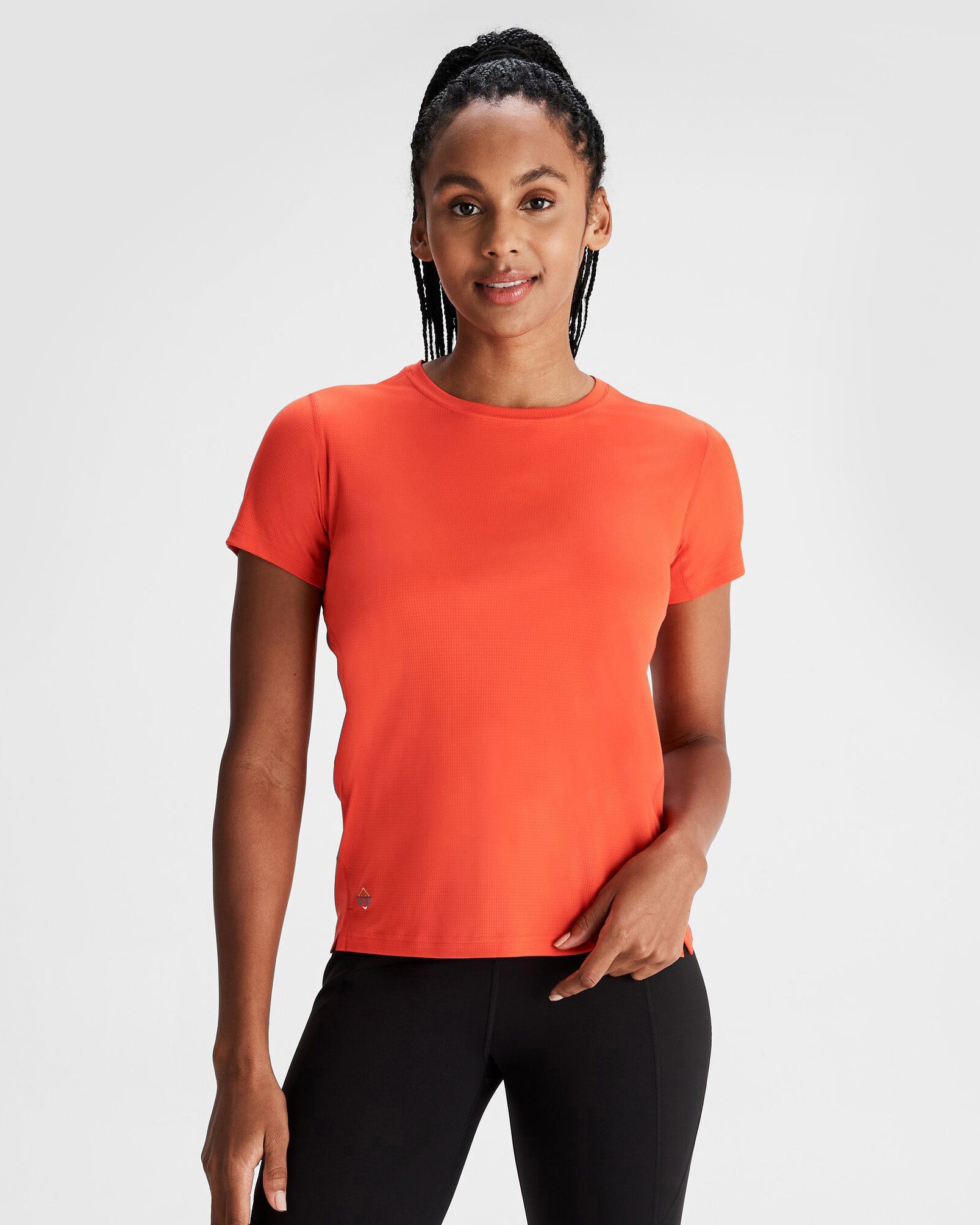 Women's Seeker T-Shirt in Hut Orange - Comfortable Casual Tee for Everyday Wear, Outdoor Activities & Street Style Fashion