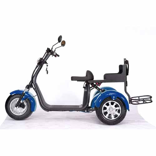 2000W 60V Electric Fat Tire Trike - 3 Wheel Scooter Moped Bike with Golf Rack, Similar to CityCoco Bike CT 3G - Perfect for Commuting, Golf Course Transport & Urban Adventure
