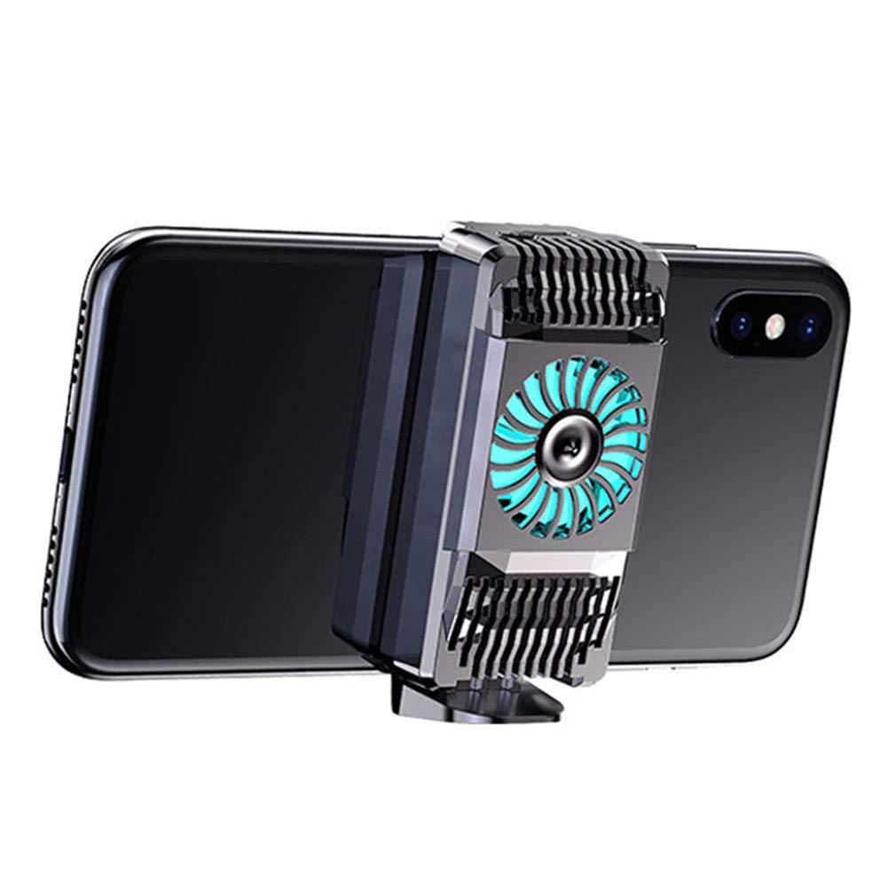 Douup Semiconductor Phone Cooler - Universal Heatsink Radiator for Android & iOS Phones (4-6.7 Inch) - Black | Gaming & Video Streaming Accessory to Prevent Overheating During Long Sessions