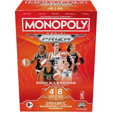 2024 Panini Prizm Monopoly WNBA Blaster Box - Exclusive Basketball Trading Cards Collection for Collectors & Fans - Perfect for Gifts, Investments, and Game Nights
