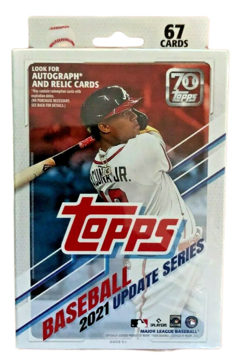 2021 Topps Baseball Update Series Hanger - 8 Boxes (67 Cards Each) | Complete Set for Collectors & Trading Card Game Fans | Perfect for Sports Memorabilia Collections & Fantasy Baseball Enthusiasts
