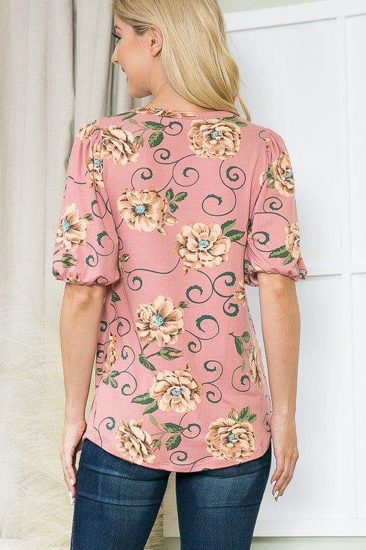 Stylish Bubble Sleeve Knit Jersey Top for Women - Trendy Casual & Party Wear - Perfect for Date Nights, Office Outfits & Weekend Brunch