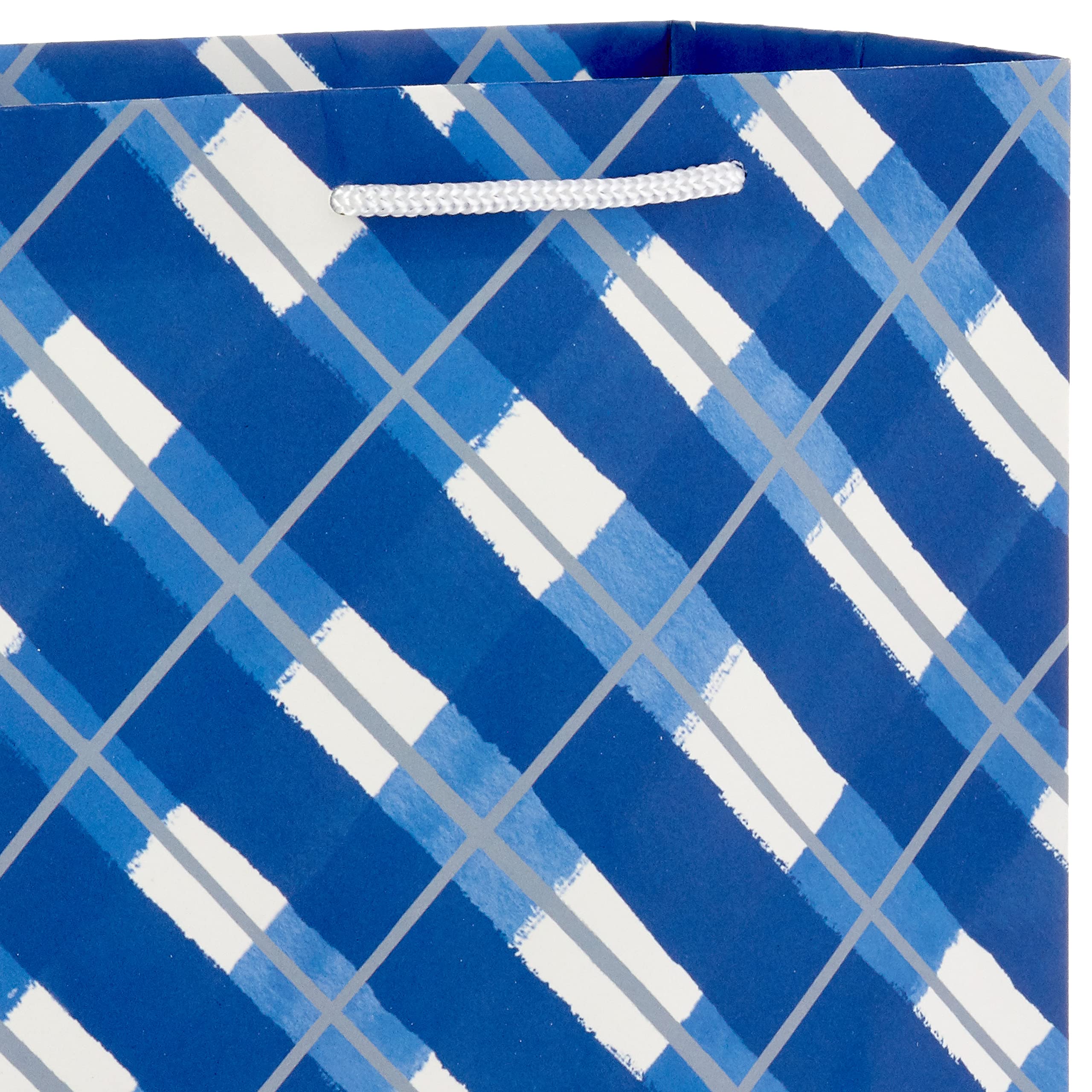 Hallmark 9 Inch Christmas Gift Bags Set of 4 - Snowflake Blue, Plaid, Polar Bear & Tree Designs for Holiday Gifts, Hanukkah Presents, Winter Wedding Favors & Graduation Party Favors - Perfect for Christmas Parties, Office Exchanges & Festive Gift Wrapping