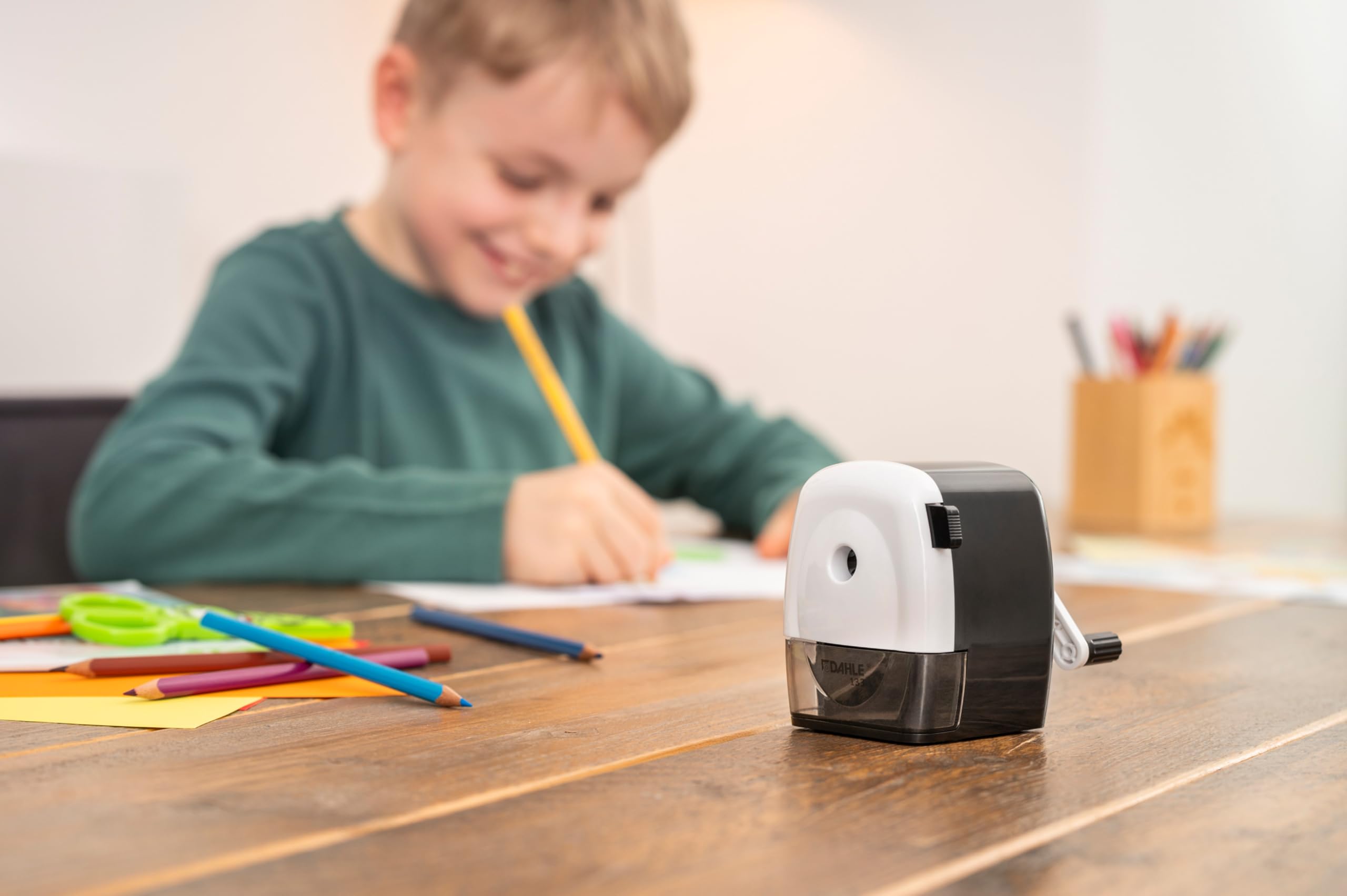 Dahle 133 Professional Pencil Sharpener with Automatic Cutting System - Adjustable Point for Standard & Oversized Pencils - Special Edition - Perfect for Artists, Students & Office Use