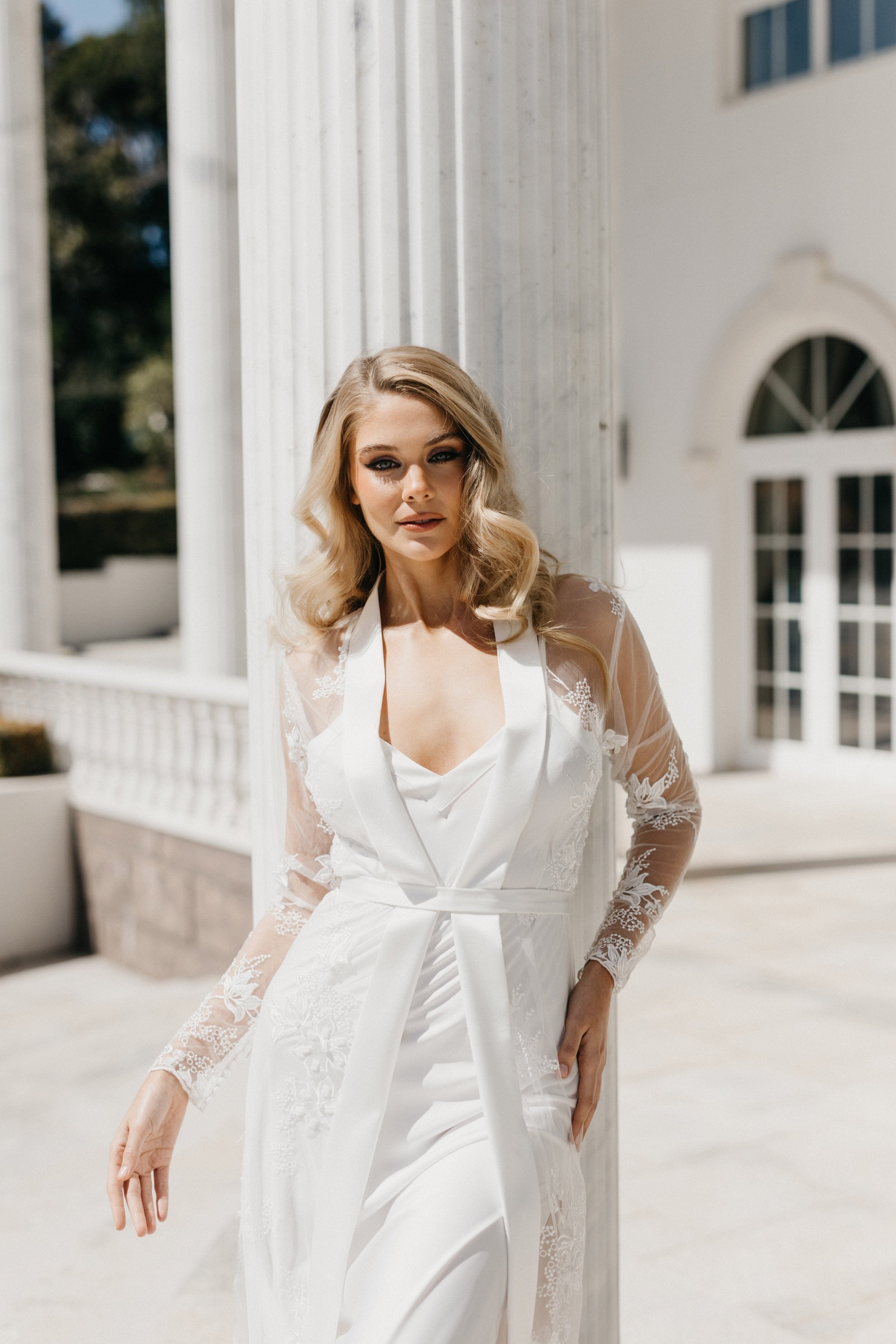 Monique Pearl Beaded Maxi Dress with Slip - Elegant Long Formal Gown for Women - Perfect for Weddings, Galas, and Special Occasions