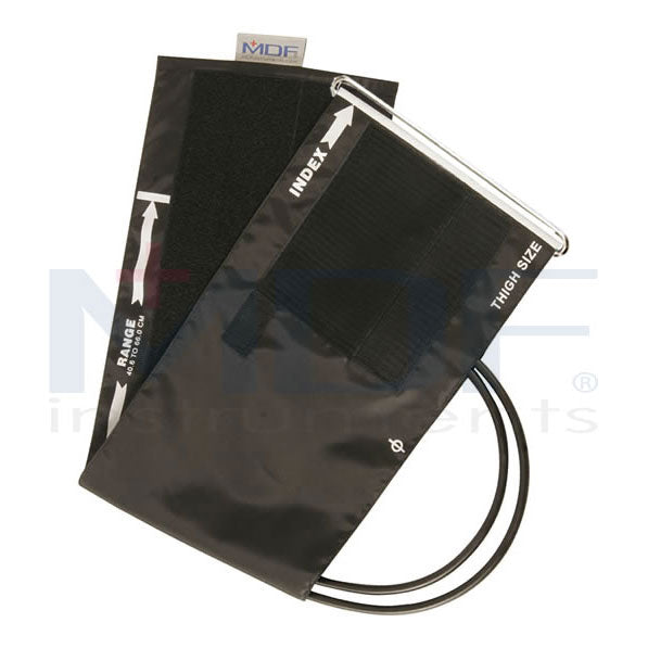 Thigh Blood Pressure Cuff with D-Ring & Double Tube - Abyss Navy Blue - Ideal for Home Health Monitoring & Medical Use