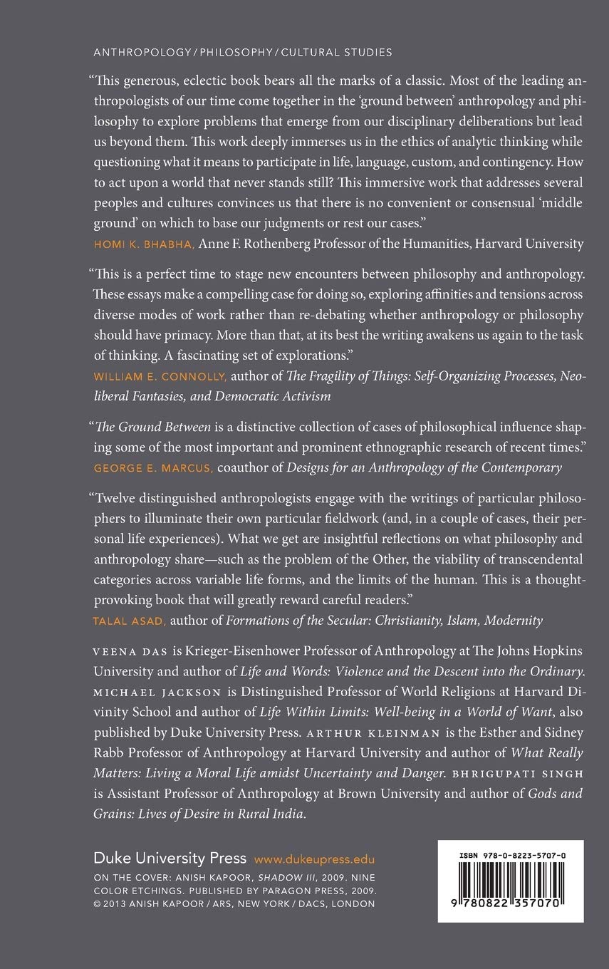 The Ground Between: Anthropologists Engage Philosophy - Exploring Cross-Disciplinary Insights for Cultural Research and Academic Studies