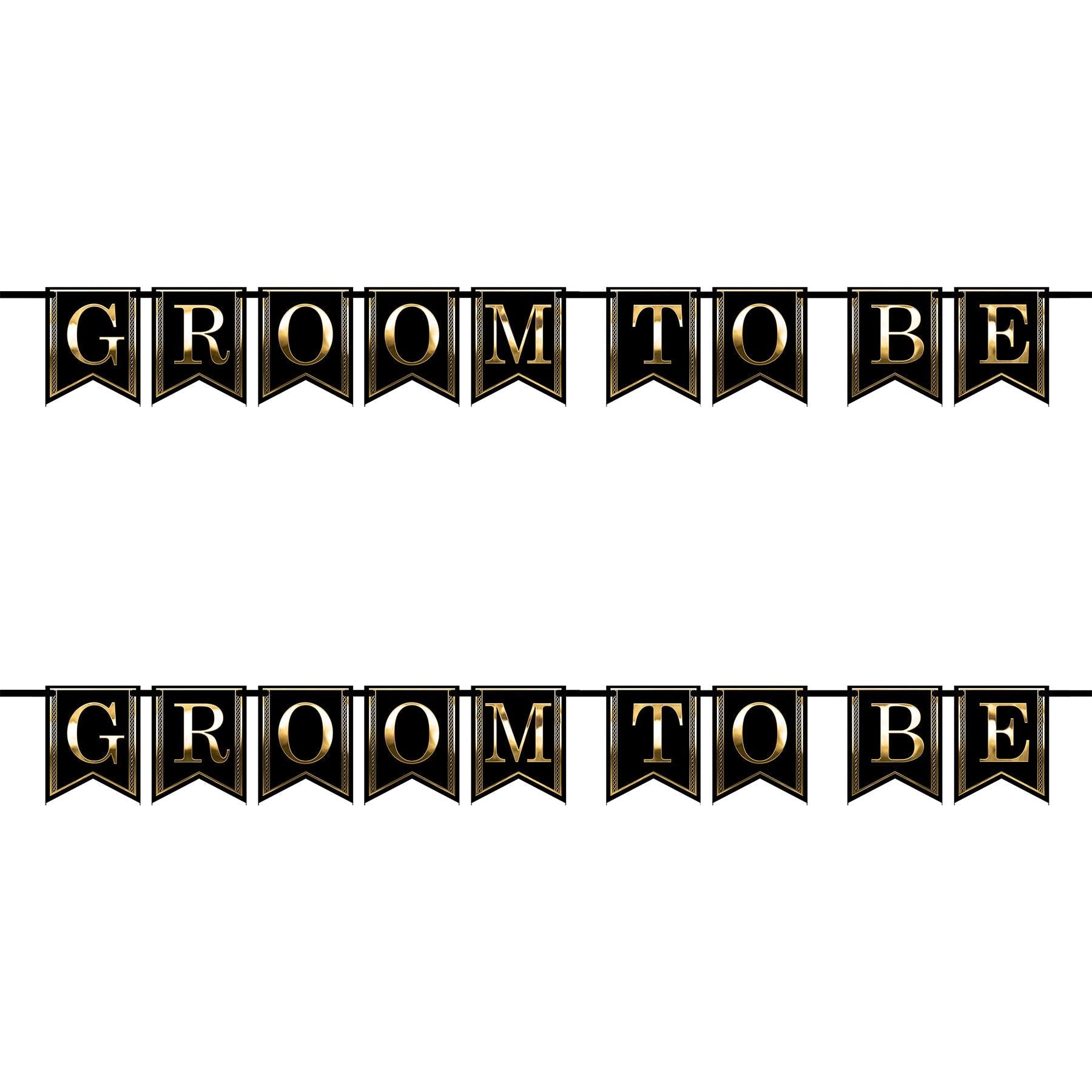 12 Pack Beistle Groom To Be Streamers - Wedding Party Decorations for Bachelor Party, Bridal Shower & Groom's Celebration
