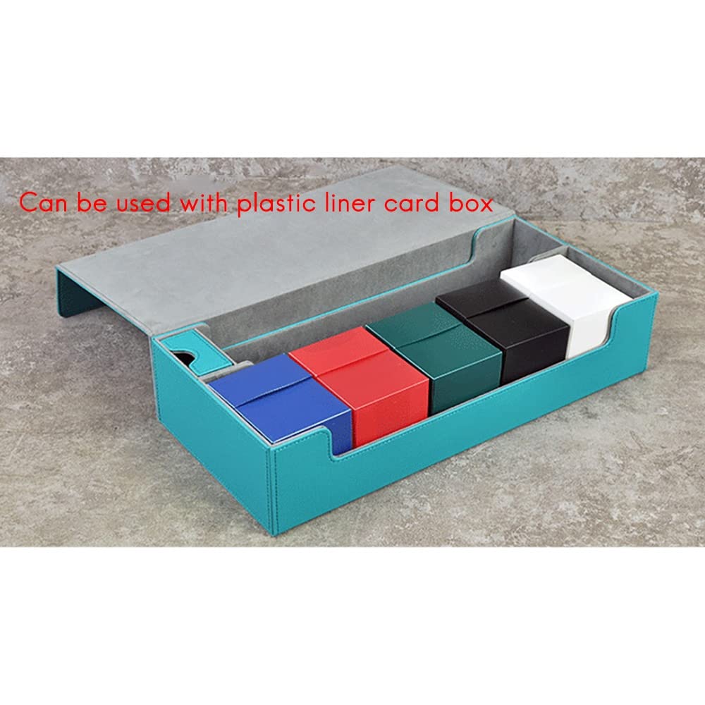Premium Large Card Case Deck Box with Playmat & Dice - Durable Collector Storage Container for MTG, Pokemon, Yu-Gi-Oh Cards - Dustproof Protection for Gaming, Collecting & Travel Use