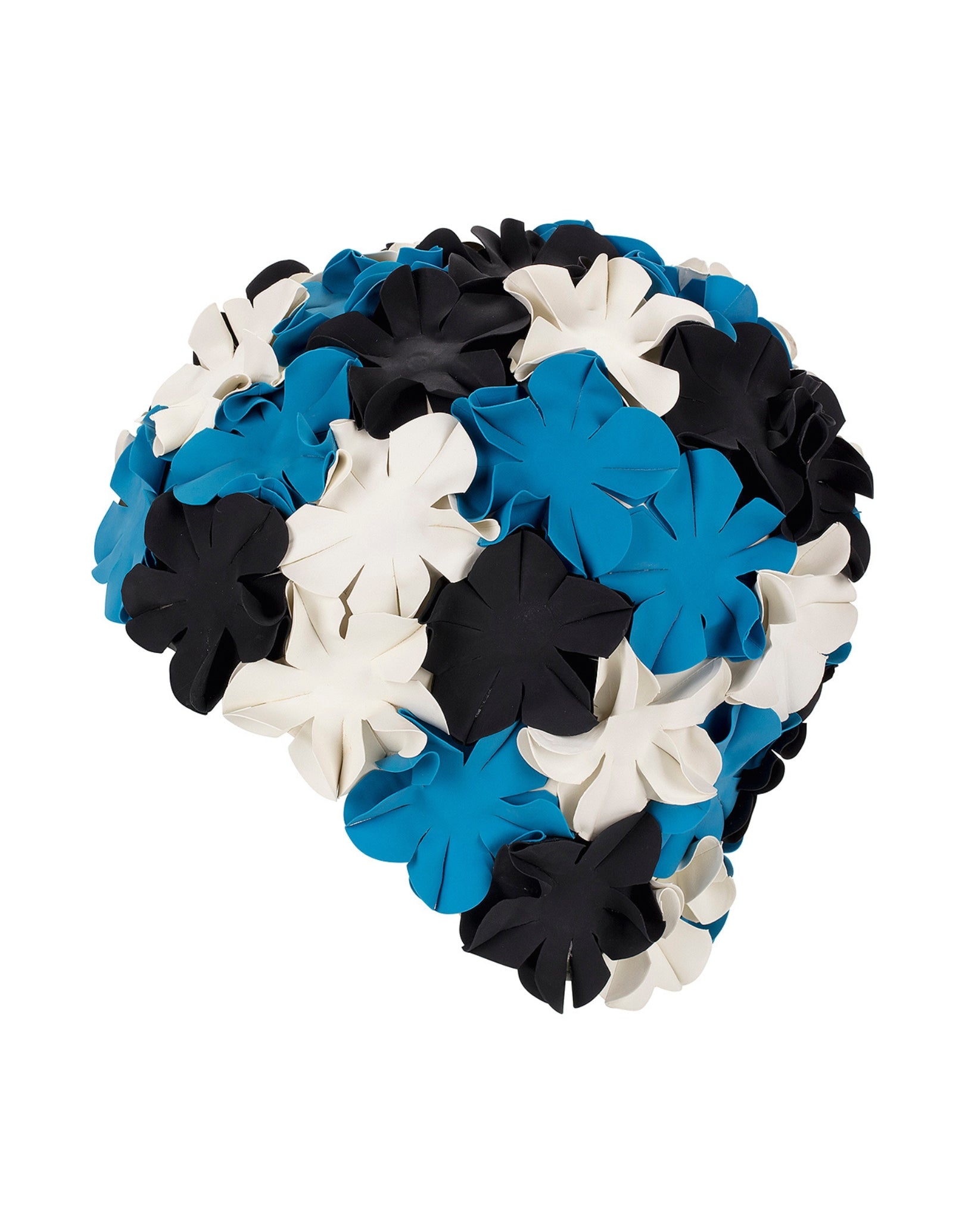 Premium Silicone Swim Cap for Women & Men - Waterproof Flower Design Swimming Cap for Pool, Lap, and Competitive Swimming - Ideal for Long Hair Protection & Chlorine Resistance