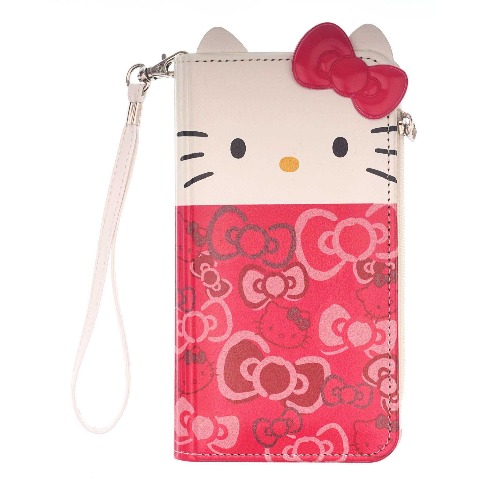 iPhone 11 Pro Max Case (6.5 inch) - HKT Diary Flip Wallet Cover with Mirror & Coin Pocket, Double Sided Design with Body Ribbon in Pink | Perfect for Daily Use, Travel & Gift Giving