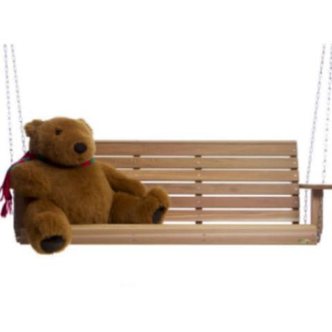 Premium 6 ft. Red Cedar Porch Swing - All Things Cedar Duncan - Outdoor Patio, Garden, Backyard Relaxation Swing for Comfort & Durability