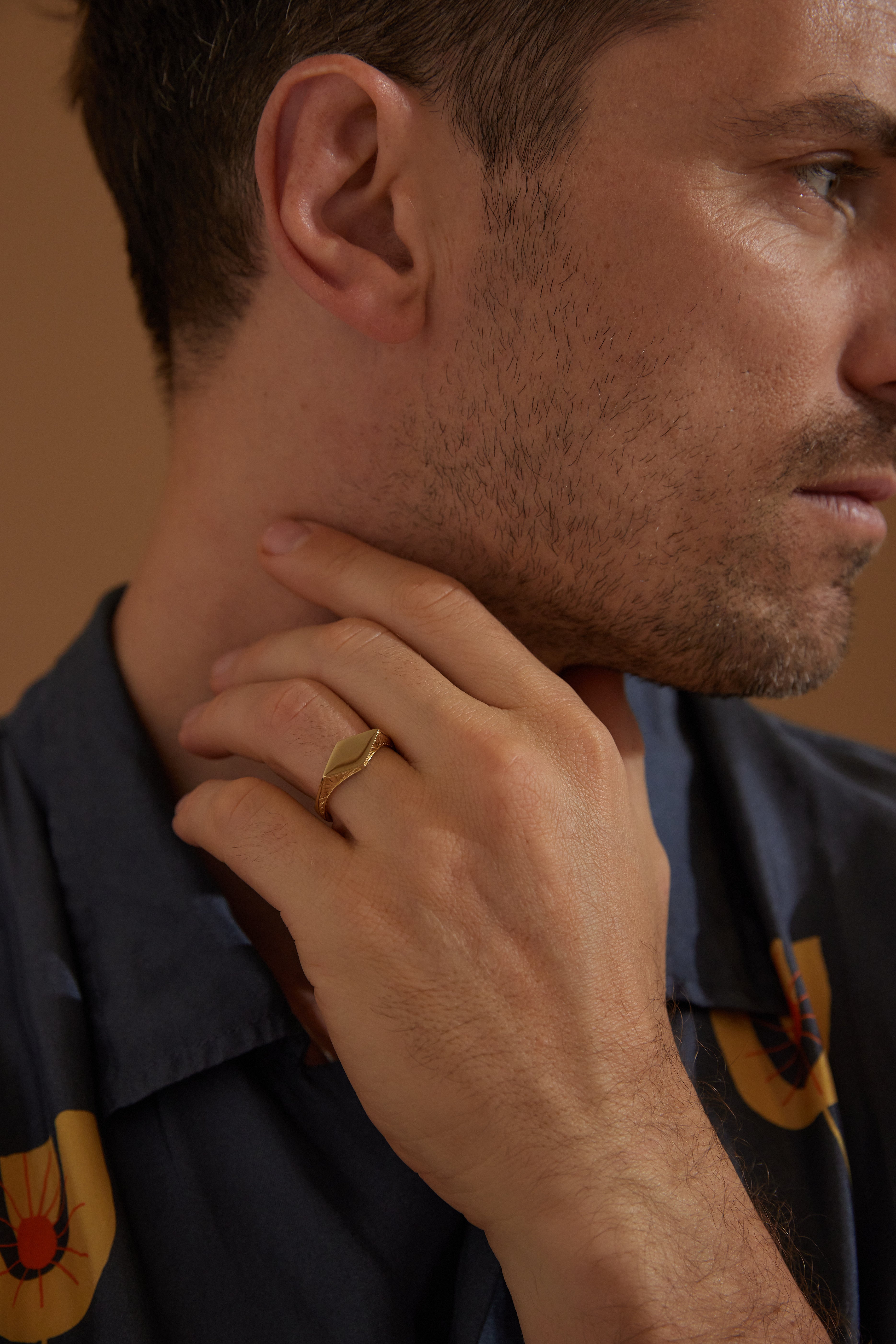 Elegant Etched Gold Ring for Women - Vintage Inspired 14K Gold Plated Band - Perfect for Weddings, Anniversaries & Special Occasions